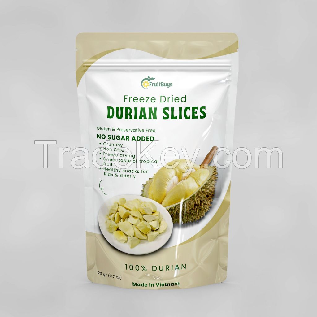 Get a Discount on Your Bulk Order of Freeze-Dried Durian by FruitBuys Vietnam.
