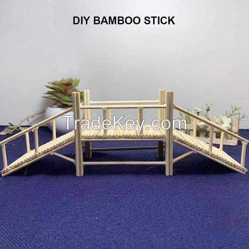 Round bamboo stick