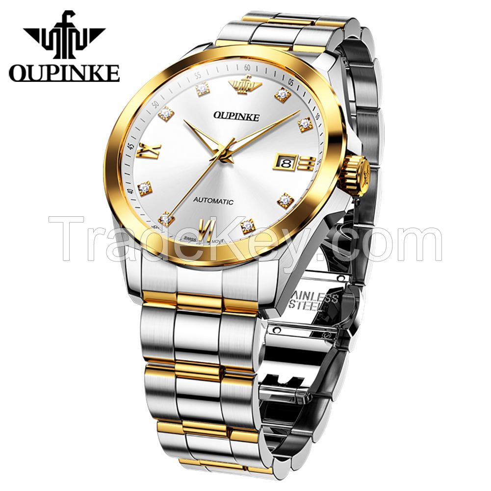 Oupinke 3199 Mechanical Watches Automatic Men Watches Fashion Wristwatches Wholesale Automatic Oupinke watch
