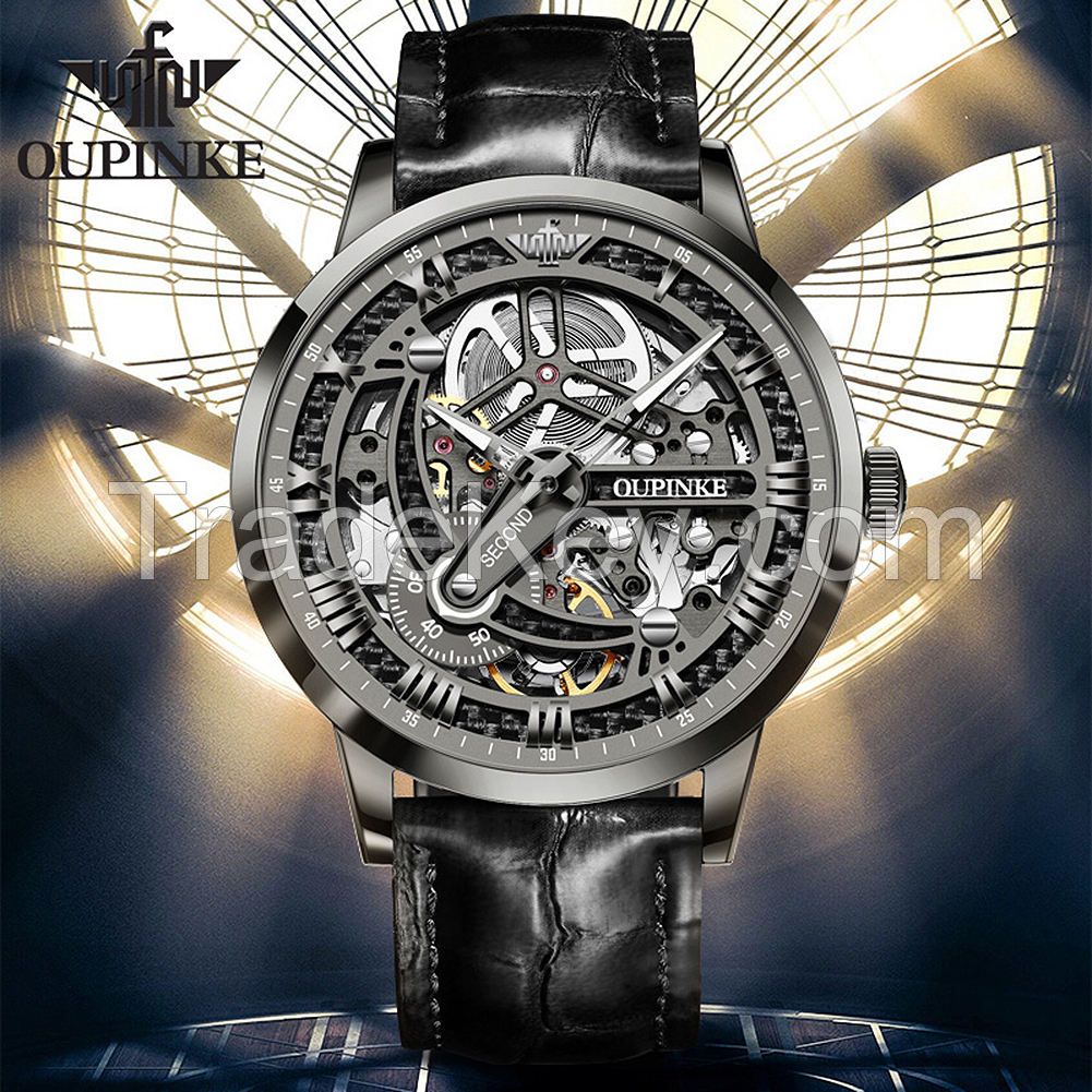 Oupinke 3173 Luxury Business Set Automatic Mechanical Tourbillon Creative Wrist watches Fashion Classic  Men&#039;s Mechanical watch