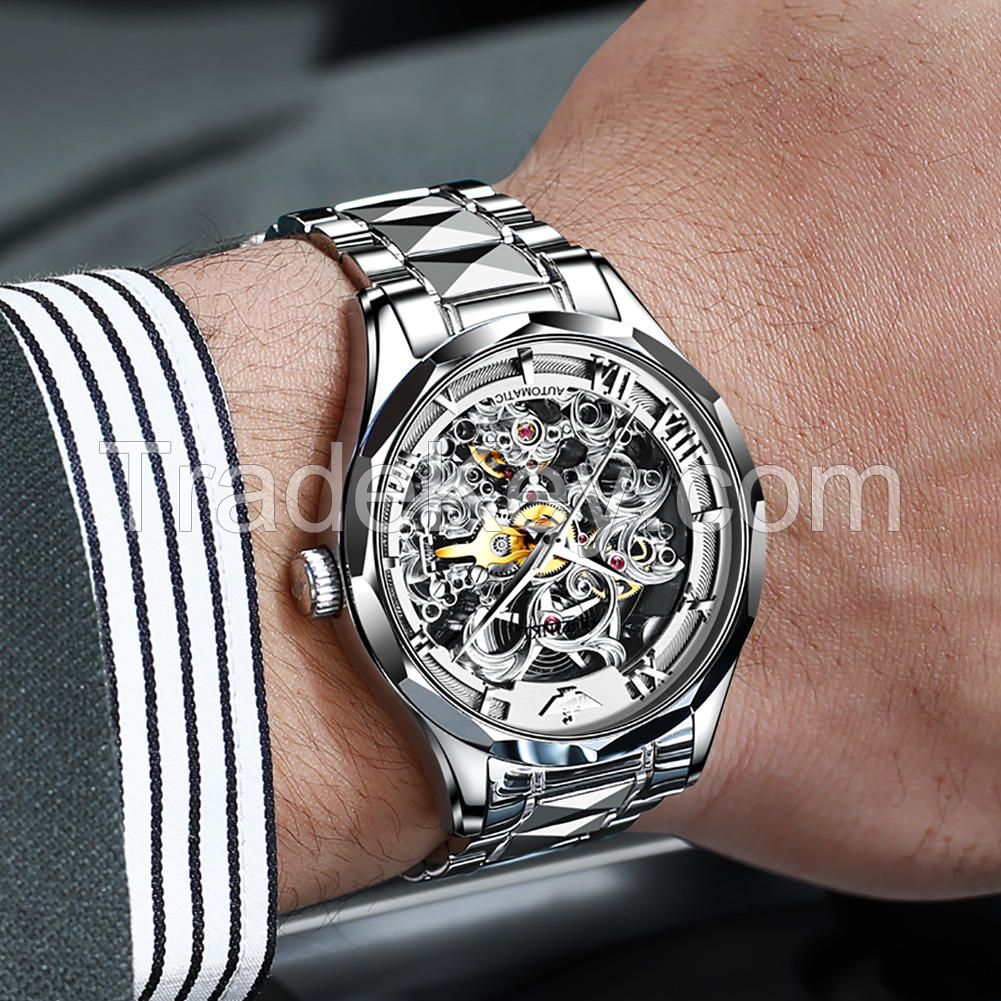 OUPINKE 3168 high quality fashion classic oem watch custom logo mechanical discount Tourbillon automatic men luxury wristwatches