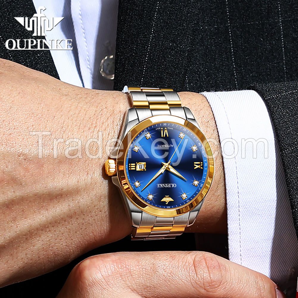 Oupinke 3199 Mechanical Watches Automatic Men Watches Fashion Wristwatches Wholesale Automatic Oupinke watch