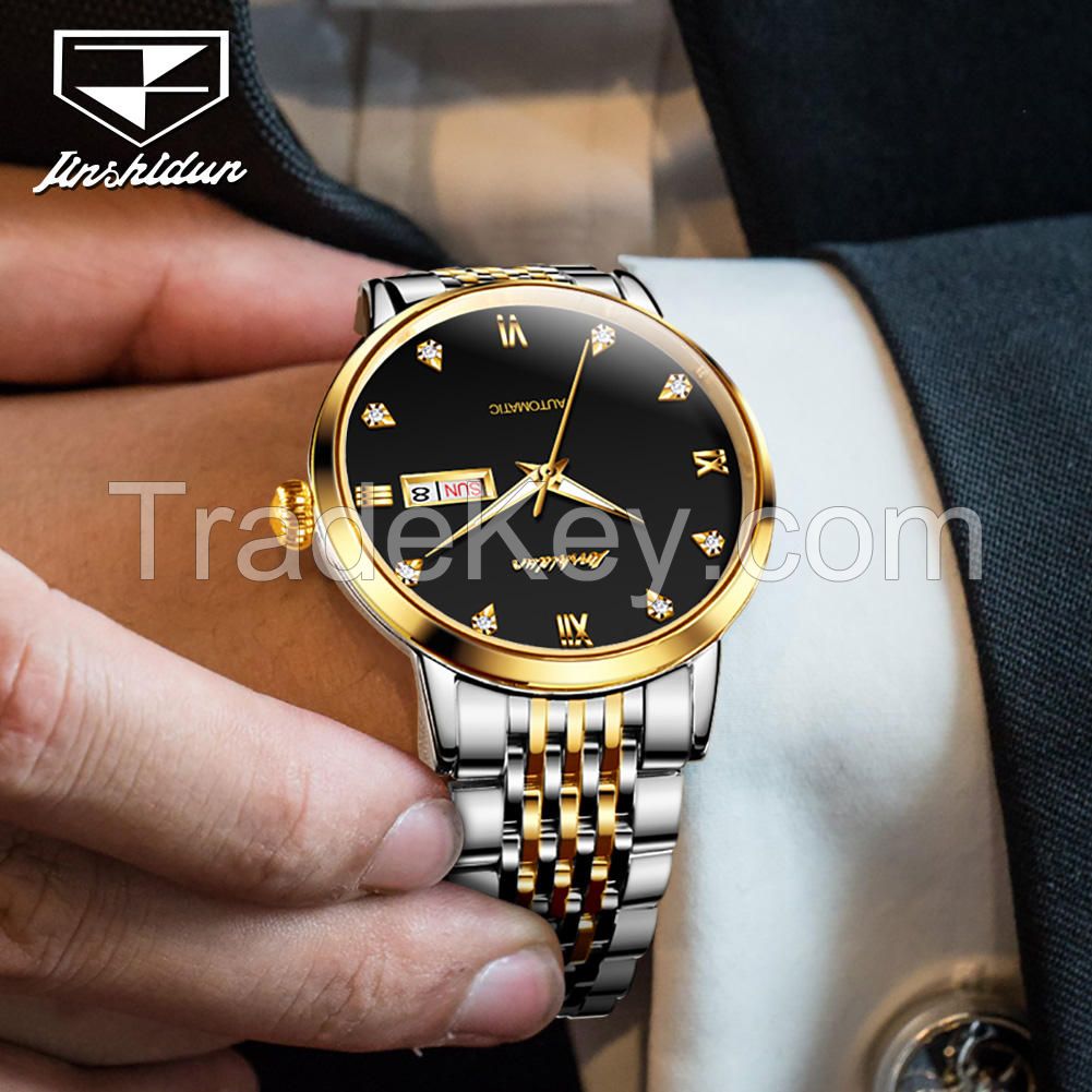 JSDUN 8807Custom Logo luxury brand Waterproof  Luxury sports automatic Mechanical  Wrist Watch for man