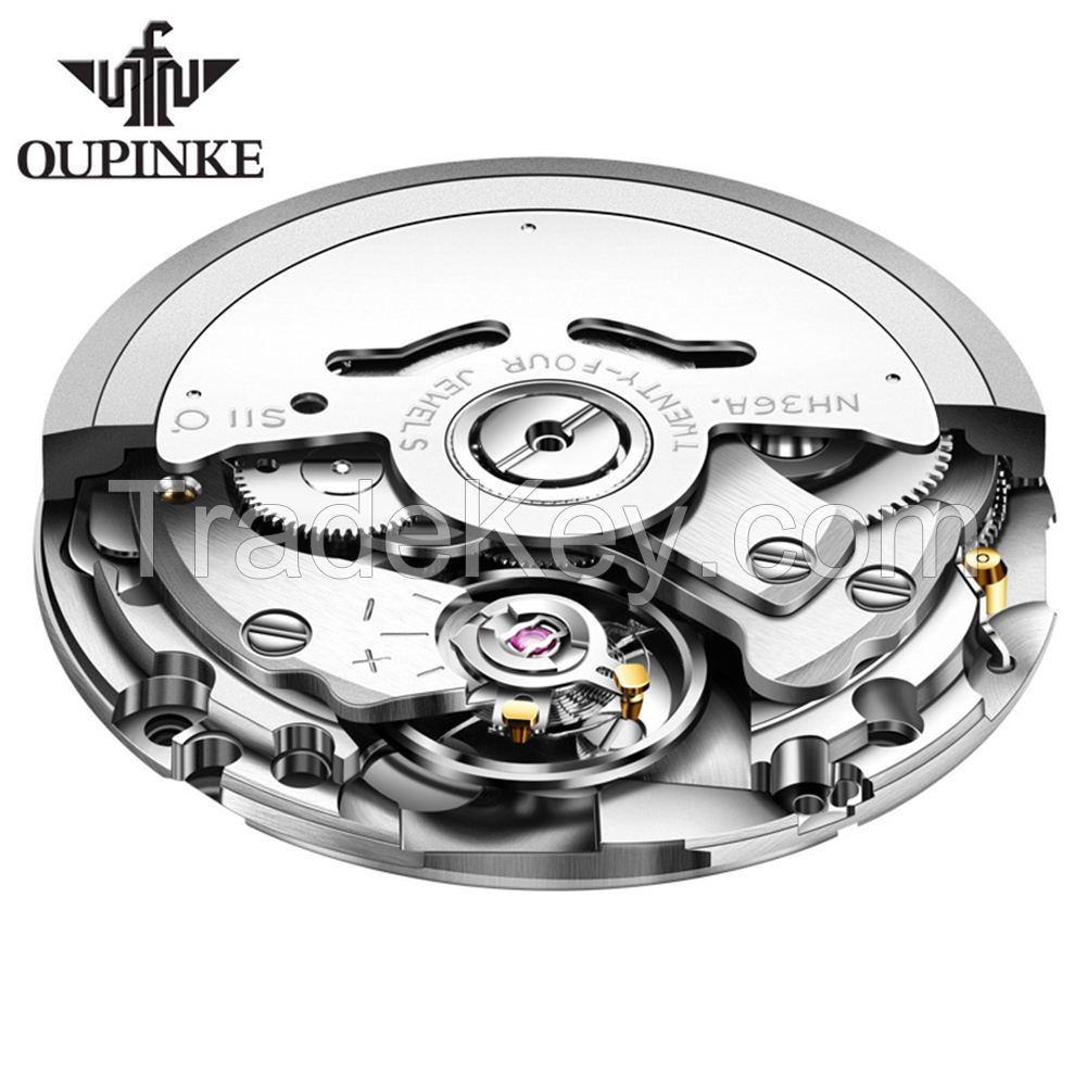 Oupinke 3170 Custom Oem Mechanical Fashion Luxury brand Men wrist Watch New Arrival Automatic Luxury Skeleton Mechanical Watch