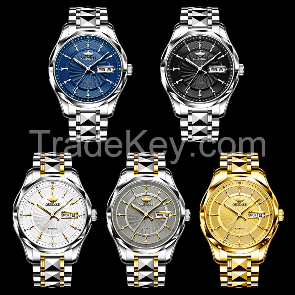 Oupinke 3172 Oem Custom Luminous Watches Automatic Men Luxury Watches Men Wrist Automatic Mechanical Watch