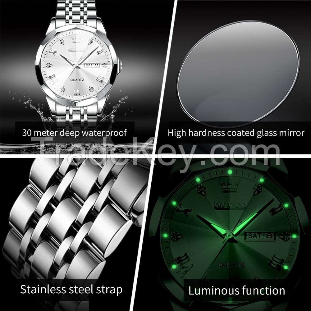 OLEVS 9931 New Fashion Waterproof Mens Watches Men Wrist Watch Luxury Quartz Watches