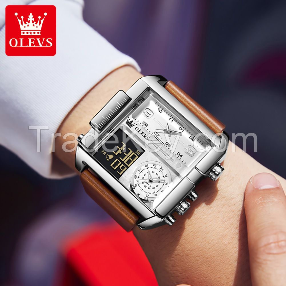 OLEVS 1101 Square digital electronic watch fashion casual watch waterproof sports watch supplier