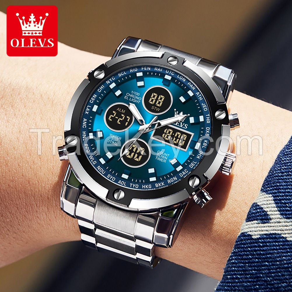 OLEVS 1106 Watch 30m Waterproof Sports digital electronic watch for men