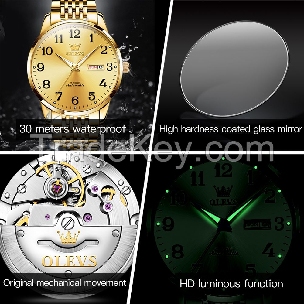 OLEVS 6666  men watches couple watch set waterproof fashion watches manufacturers wholesale wristwatches