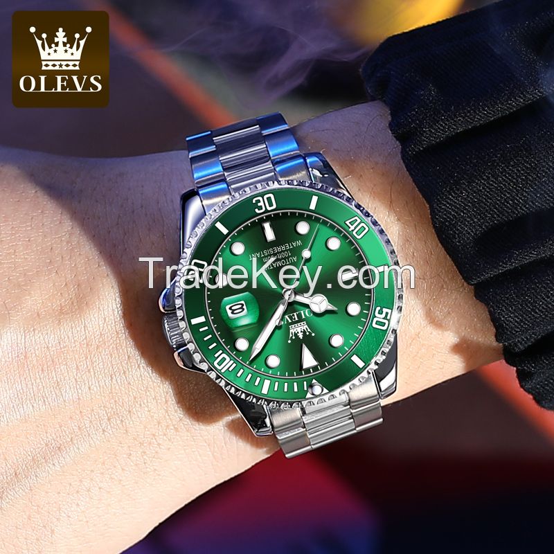 OLEVS 6650 Factory Wholesale Direct Sales Men's Watch Customized Sports Luxury Automaton Mechanical Watch Men's Watch