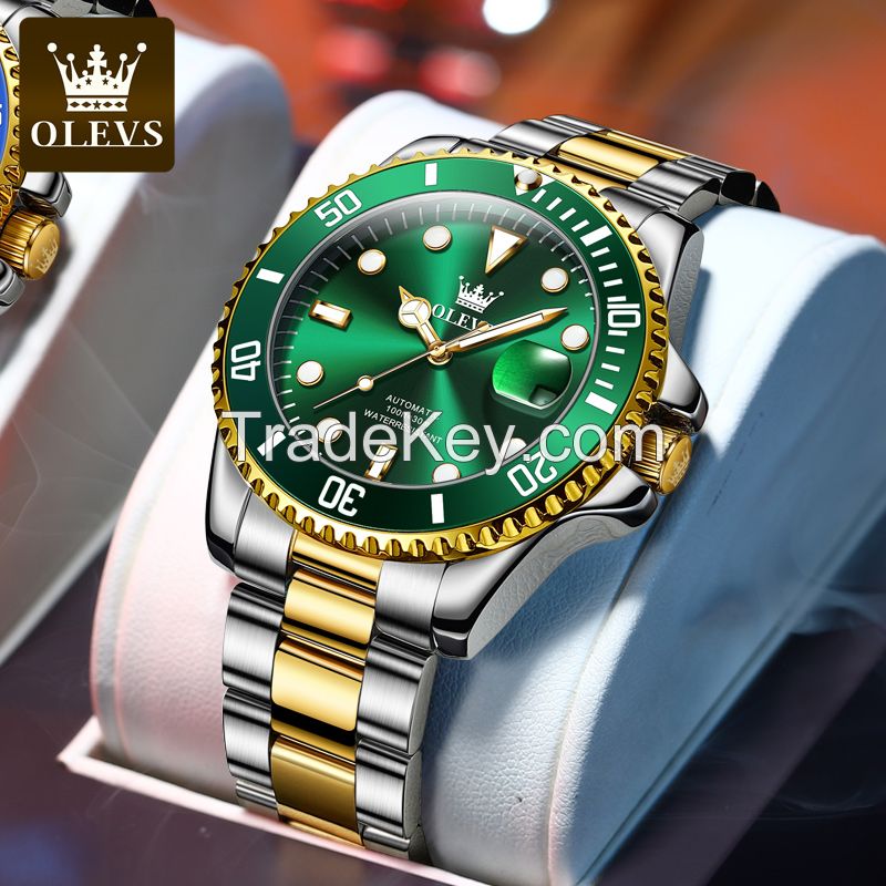 OLEVS 6650 Factory Wholesale Direct Sales Men's Watch Customized Sports Luxury Automaton Mechanical Watch Men's Watch