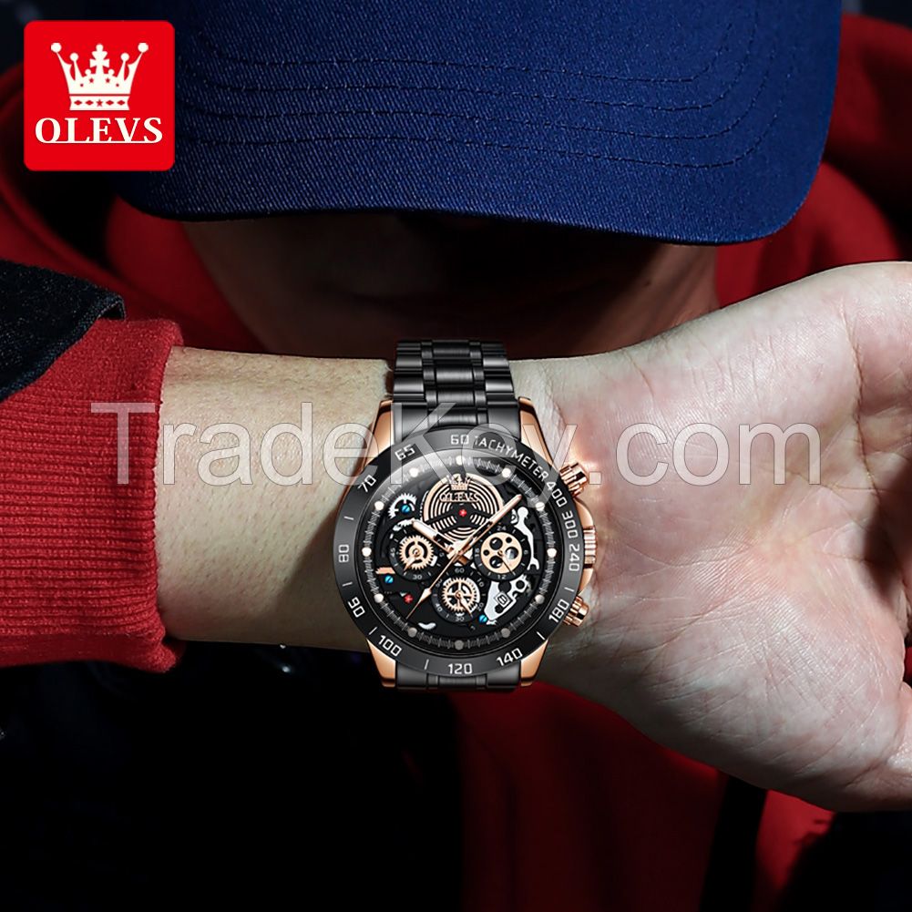OLEVS 9921 Quartz Men Hot Sale Watches Men Wrist New Quartz Watch Waterproof Luminous Wristwatches