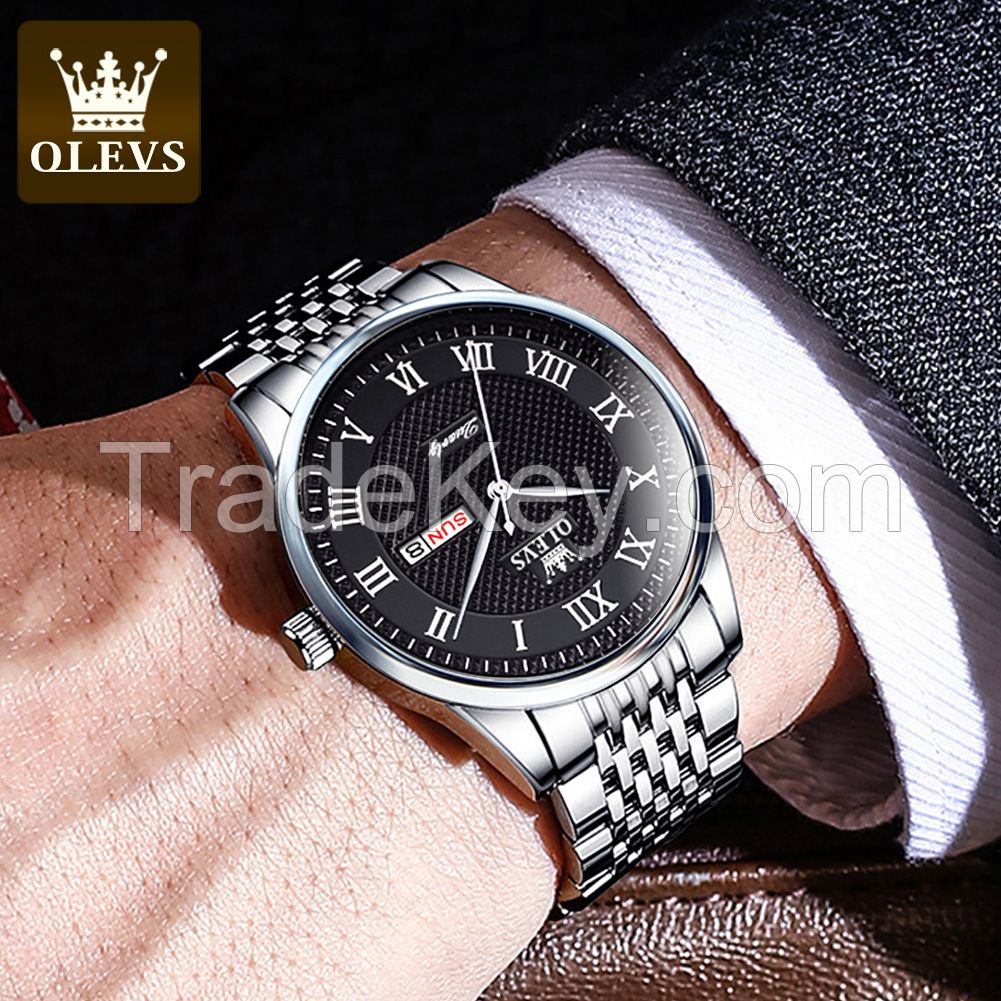 Olevs 5562 Luxury Watches Men Quartz Watch Waterproof Wrist Watches For Men