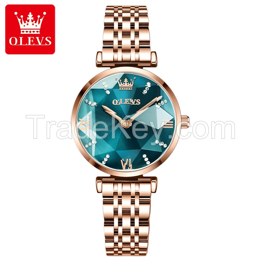 olevs 6642 Latest Design steel strip Rose Gold Quartz Wrist Fashion Women Watches