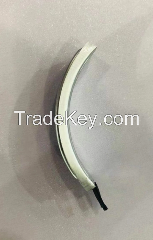 Curved Li-polymer battery packs customized for smart watches rings bracelets