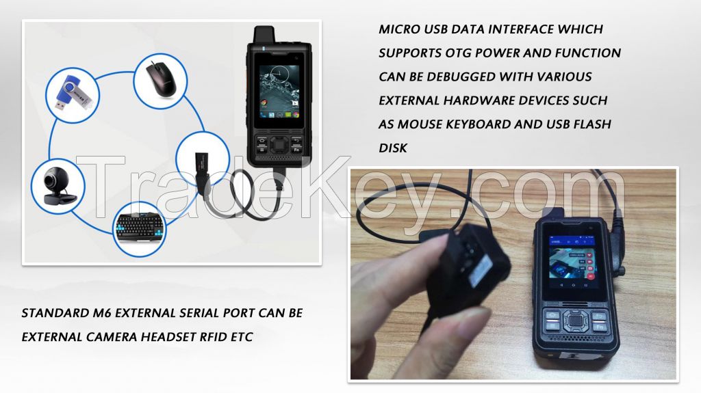 LTE4G Android smart poc Radio with GPS NFC and IP68 waterproof