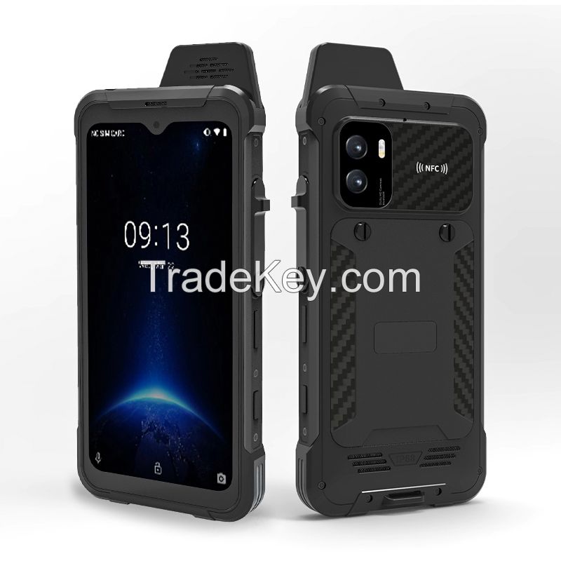 5G Android rugged phone with 6.3inch bigger screen support poc walkietalkie and fingerprint  NFC GPS