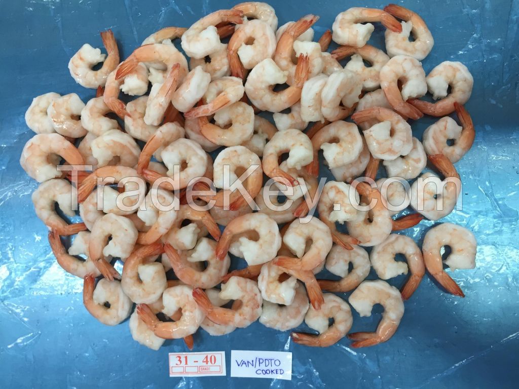 Cooked PDTO Vannamei Shrimp