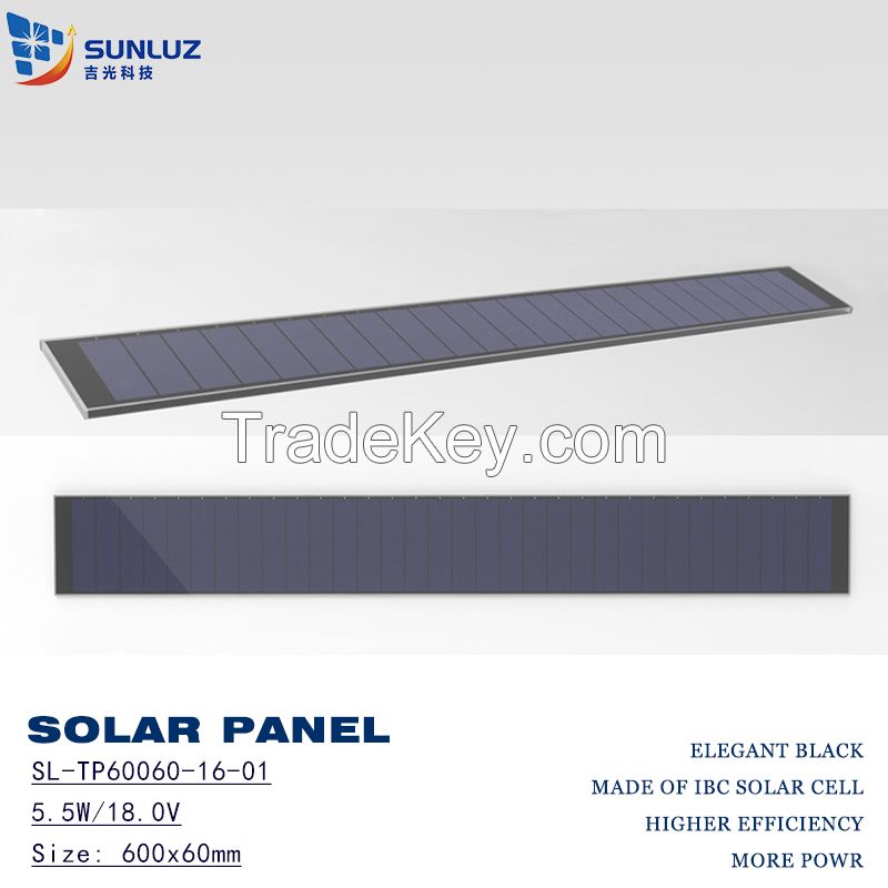 Solar panel for solar electric curtains and motors