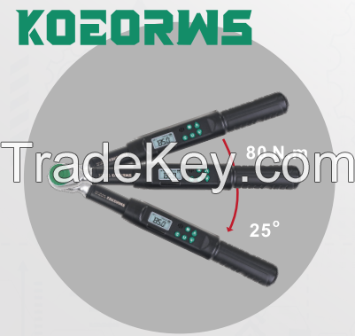 Digital LCD Display Torque Wrench with Angular Adjustable Preset for Maintenance