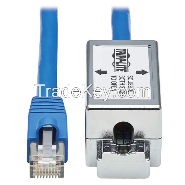 110 IDC to RJ45, 8p8c Blue Round Shielded
