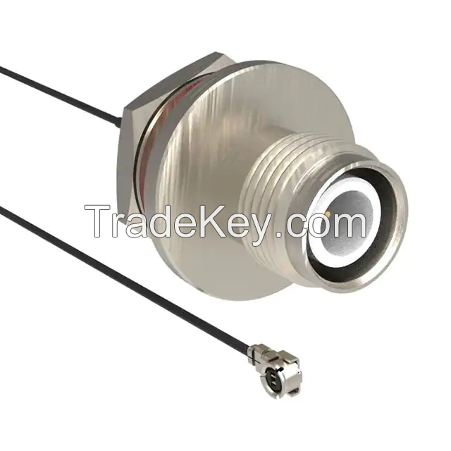 U.FL (UMCC), AMC Plug, Right Angle Female to RP-TNC Jack 1.13mm OD Coaxial Cable