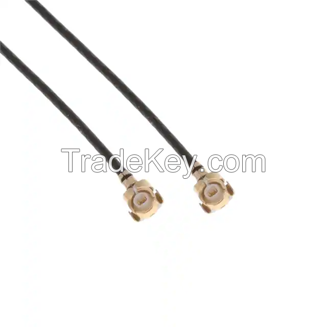 U.FL (UMCC), IPEX MHF1 Plug, Right Angle Female to U.FL (UMCC), IPEX MHF1 Plug, Right Angle 0.81mm OD Coaxial Cable