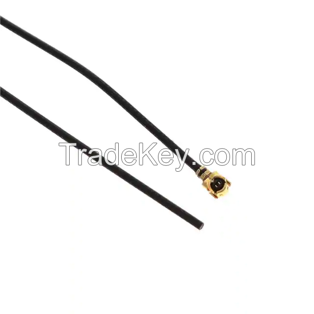 U.FL (UMCC), IPEX MHF1 Plug, Right Angle Female to Cable (Round) 1.13mm OD Coaxial Cable