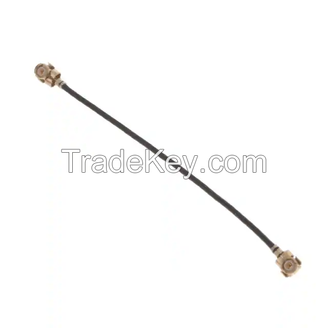U.FL (UMCC), IPEX MHF1 Plug, Right Angle Female to U.FL (UMCC), IPEX MHF1 Plug, Right Angle 0.81mm OD Coaxial Cable