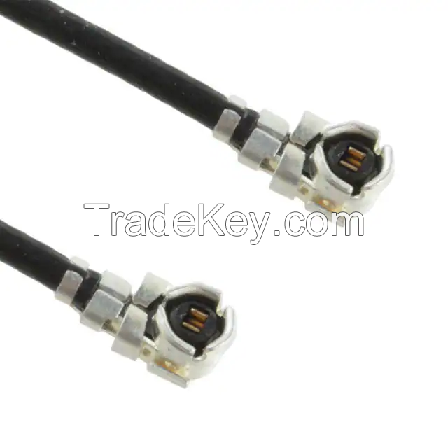 U.FL (UMCC), AMC Plug, Right Angle Female to U.FL (UMCC), AMC Plug, Right Angle 1.32mm OD Coaxial Cable