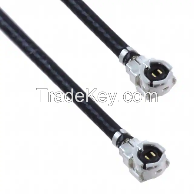 U.FL (UMCC) Plug, Right Angle Female to U.FL (UMCC) Plug, Right Angle 1.00mm OD Coaxial Cable
