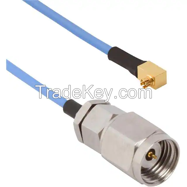 SMPS Jack, Right Angle Female to 2.4mm Plug 0.047" Flexible Cable 