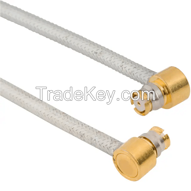 SMP Plug, Right Angle Female to SMP Plug, Right Angle 0.085" Semi-Rigid Cable