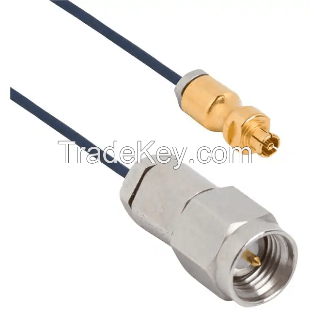 SMPM Jack Female to SMA Plug 0.047" Flexible Cable