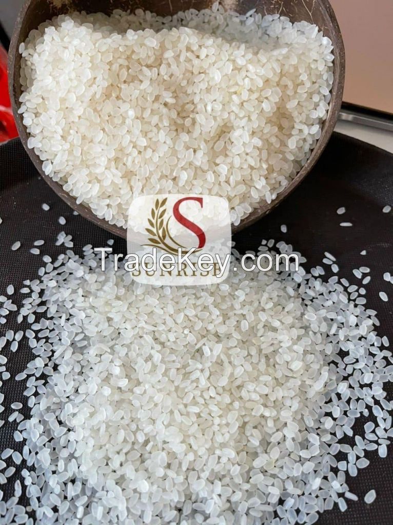 Super premium sushi grade short grain blockchain rice white pearl sushi rice Riz Arroz