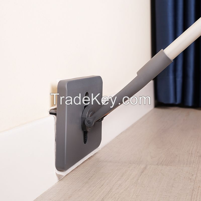 Jesun Ergonomic Baseboard Cleaner with Extendable Long Handle and Rotating Head Household Cleaning Brush for Door Frame