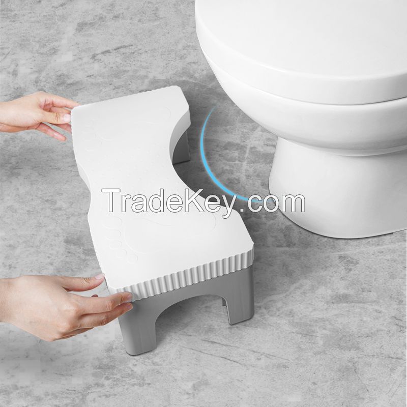 Toilet Stool Detachable Toilet Potty Step Stool for Adults and Kids Plastic Portable Squatting Poop Foot Stool