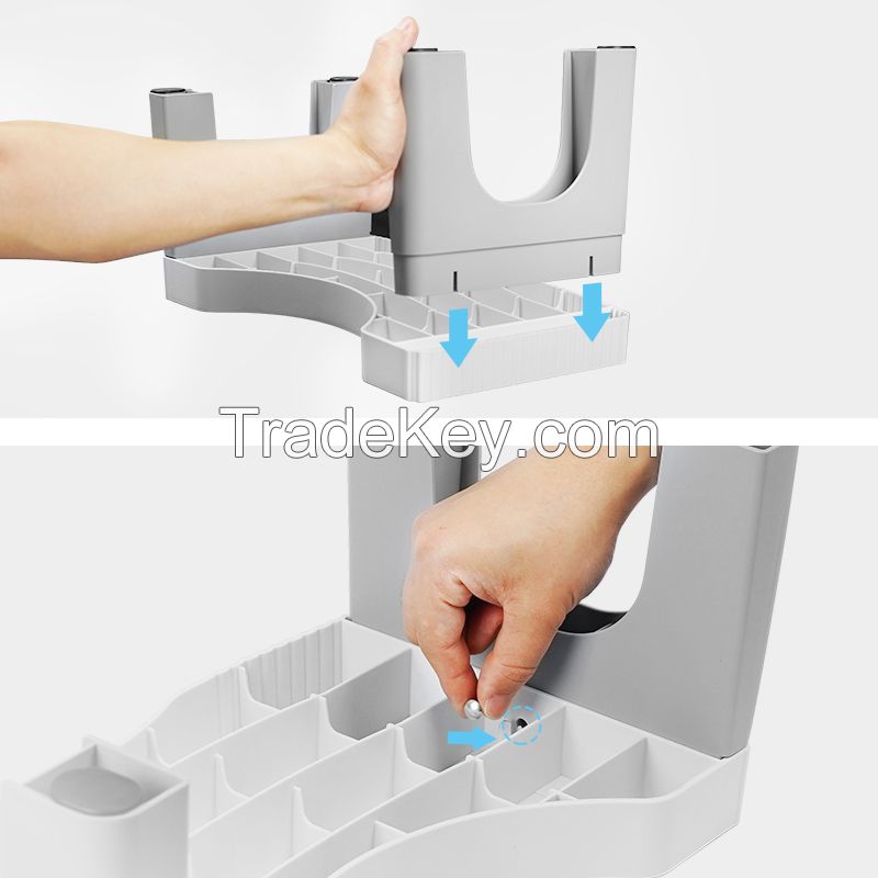 Toilet Stool Detachable Toilet Potty Step Stool for Adults and Kids Plastic Portable Squatting Poop Foot Stool