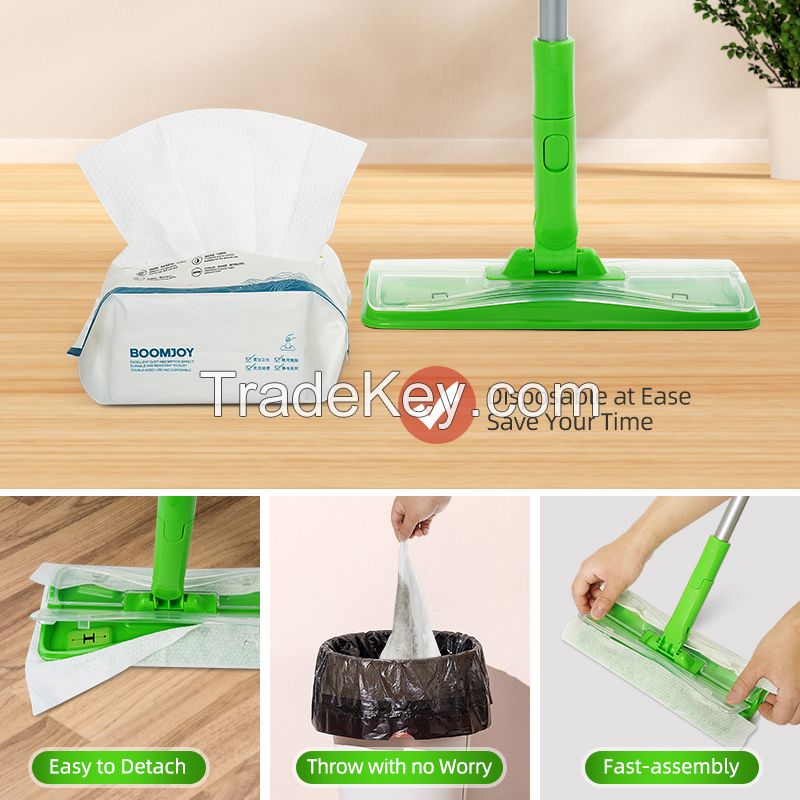 Non Woven Disposable Mop dust flat mop household floor cleaning mop Floor Cleaning Wet Wipes 