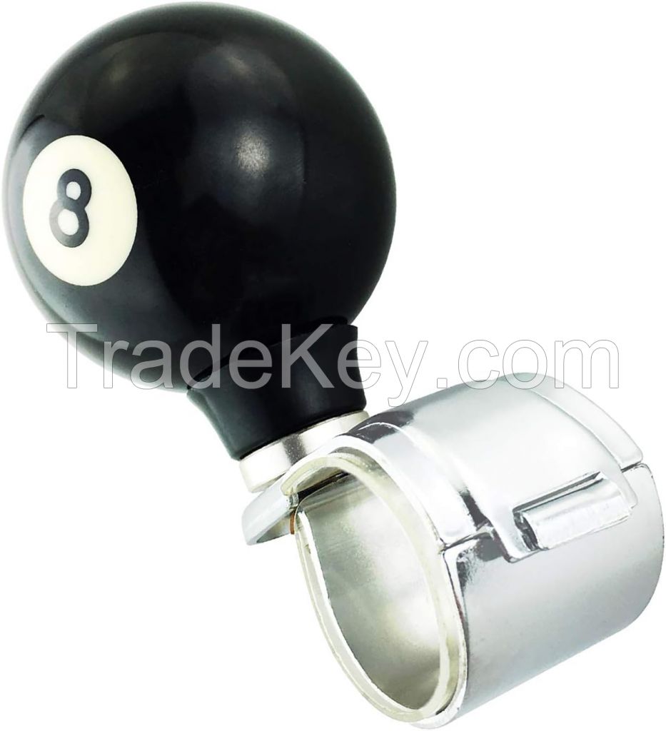 Billiard Black 8 Car Steering Assistant: Premium Power Steering Wheel Knob for Enhanced Maneuverability & Universal Compatibility ÃƒÂ¢Ã¯Â¿Â½Ã¯Â¿Â½ Perfect fo