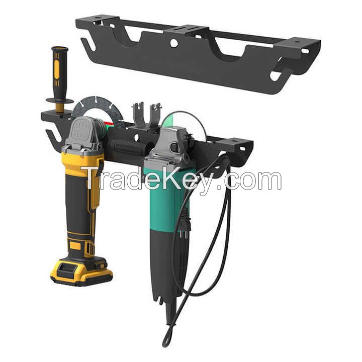 Heavy-Duty Angle Grinder Wall Mount Holder - Secure Storage for Grinders, Tools, and Accessories