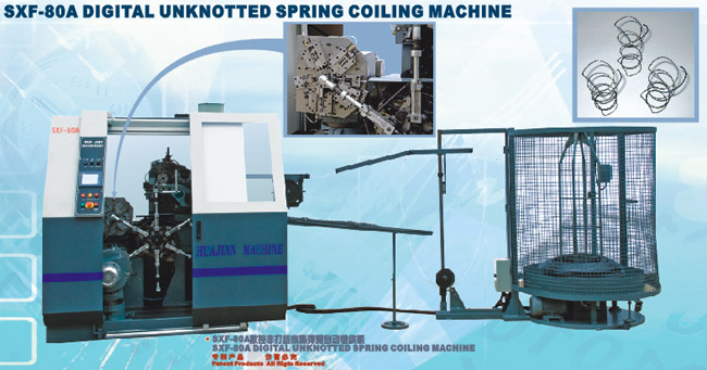 Sx-80A DIGITAL UNKNOTTED SPRING COILING MACHINE