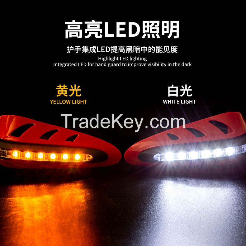 Universal Motorcycle Handguard With Lights Motorcycle Hand guard with LED Light