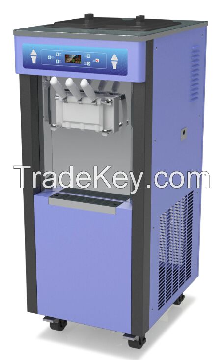 Low Noisy Ice Cream Machine with Automatic Cleaning system