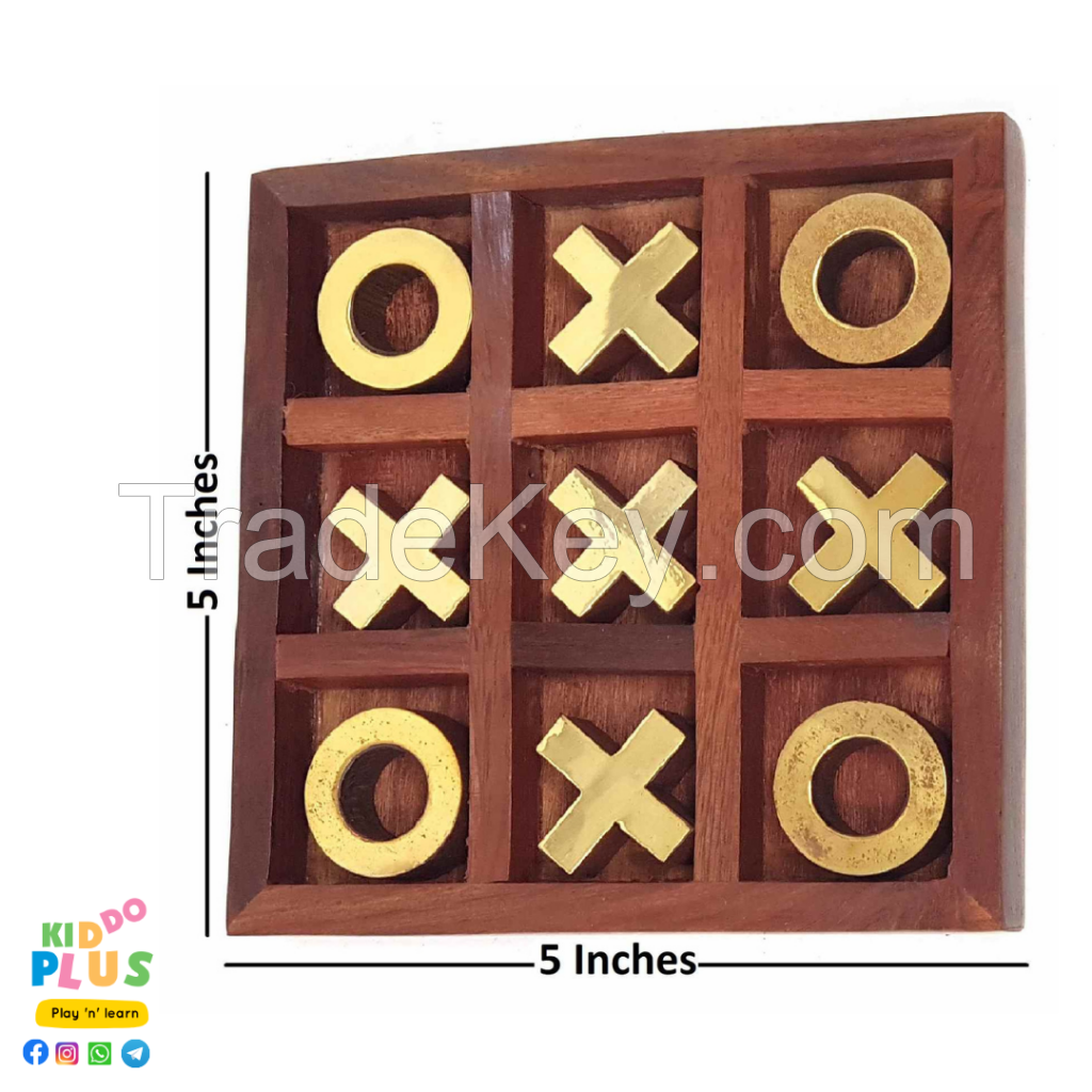 Wooden Tic Tac Toe Toy Game Board