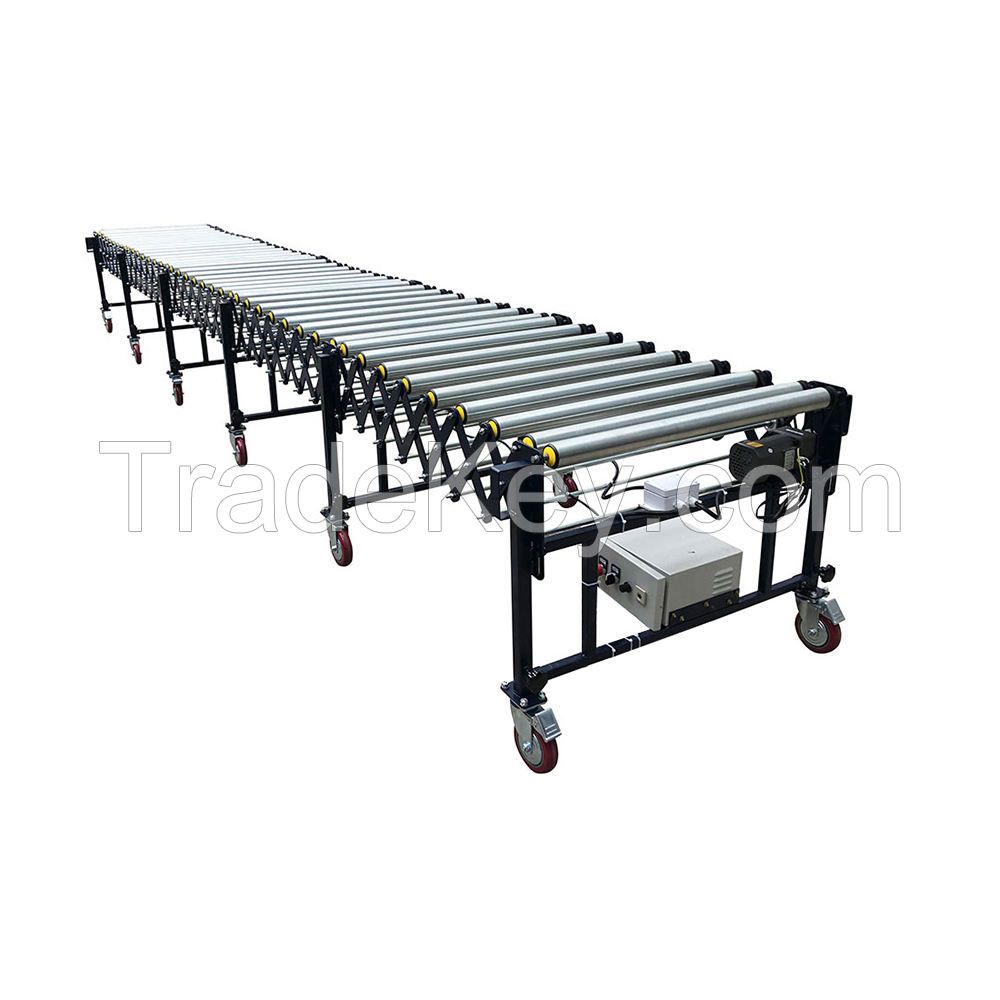 Powerflex Powered Flexible Conveyor Durable Flexible Expandable Motorized Roller Conveyor