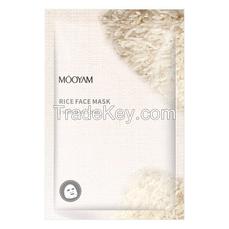 Full Face Facial Mask Sheet with Green Tea, Hyaluronic Acid, Aloe Vera and Pomegranate Essence