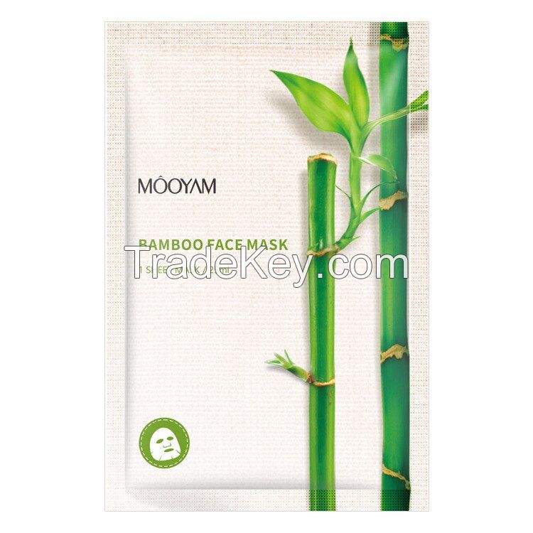 Full Face Facial Mask Sheet with Green Tea, Hyaluronic Acid, Aloe Vera and Pomegranate Essence