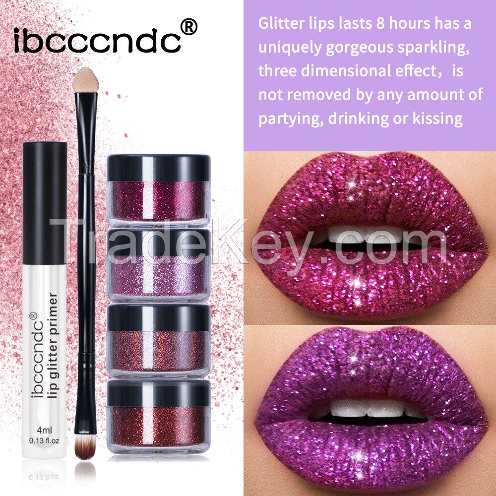 Glitter Liquid Lipstick Long Lasting Lip Set Kit Glossy Metallic Shimmer Waterproof Lipstick Lip Gloss for Women