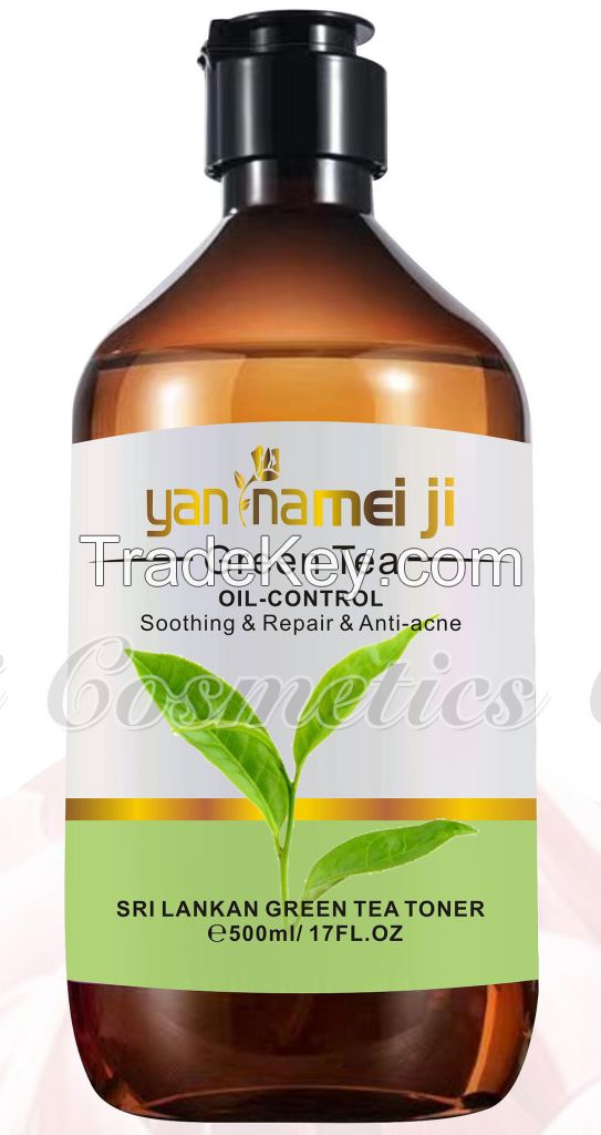 Rose Water Hydrating Green Tea Facial Toner for Brightening, Hydration, Firming, Moisturizing, Oil Control, Acne Treatment